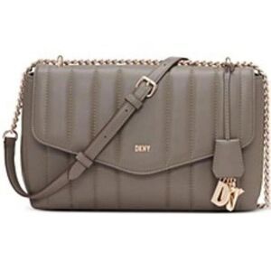 DKNY Lexington Quilted Crossbody Chain Clutch Shoulder Bag purse handbag
